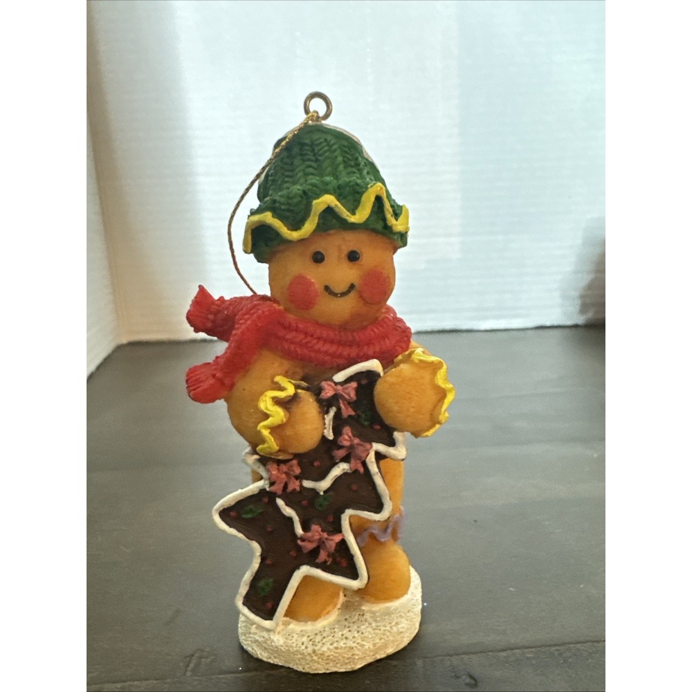 Vintage Christmas Around The World Gingerbread Man Resin Ornament